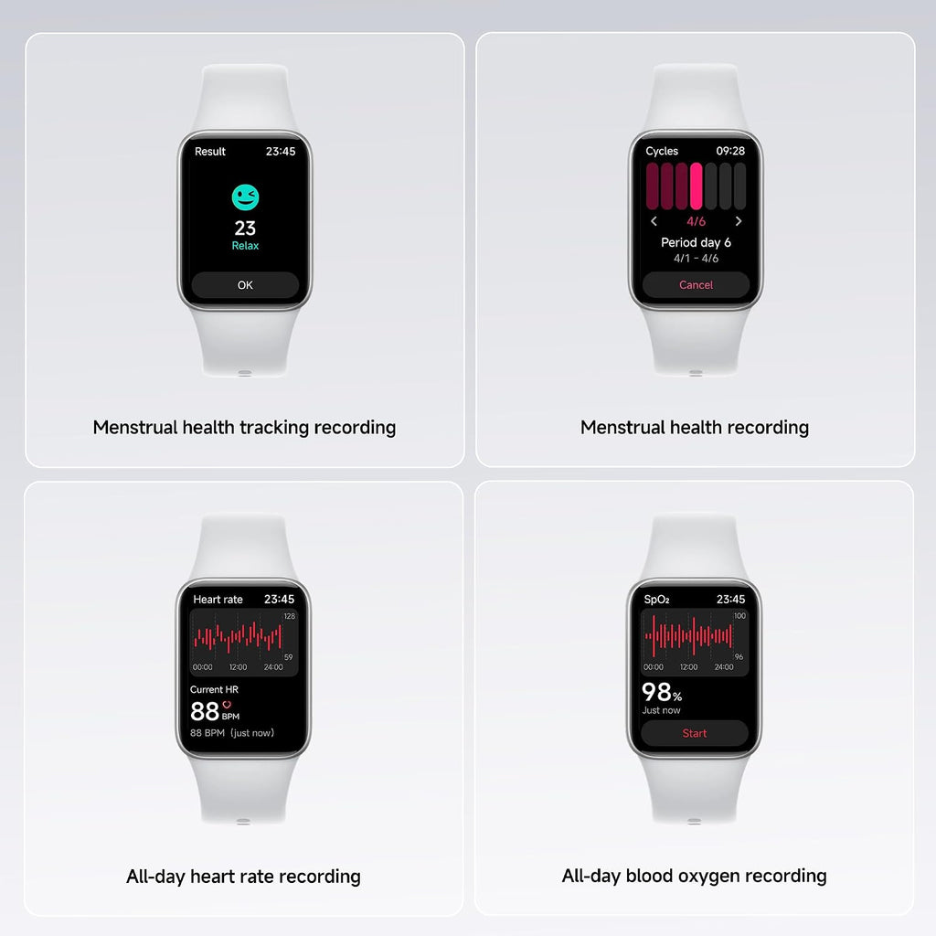 xiaomi smart band 10 pro amoled gps 21-day, front angle view