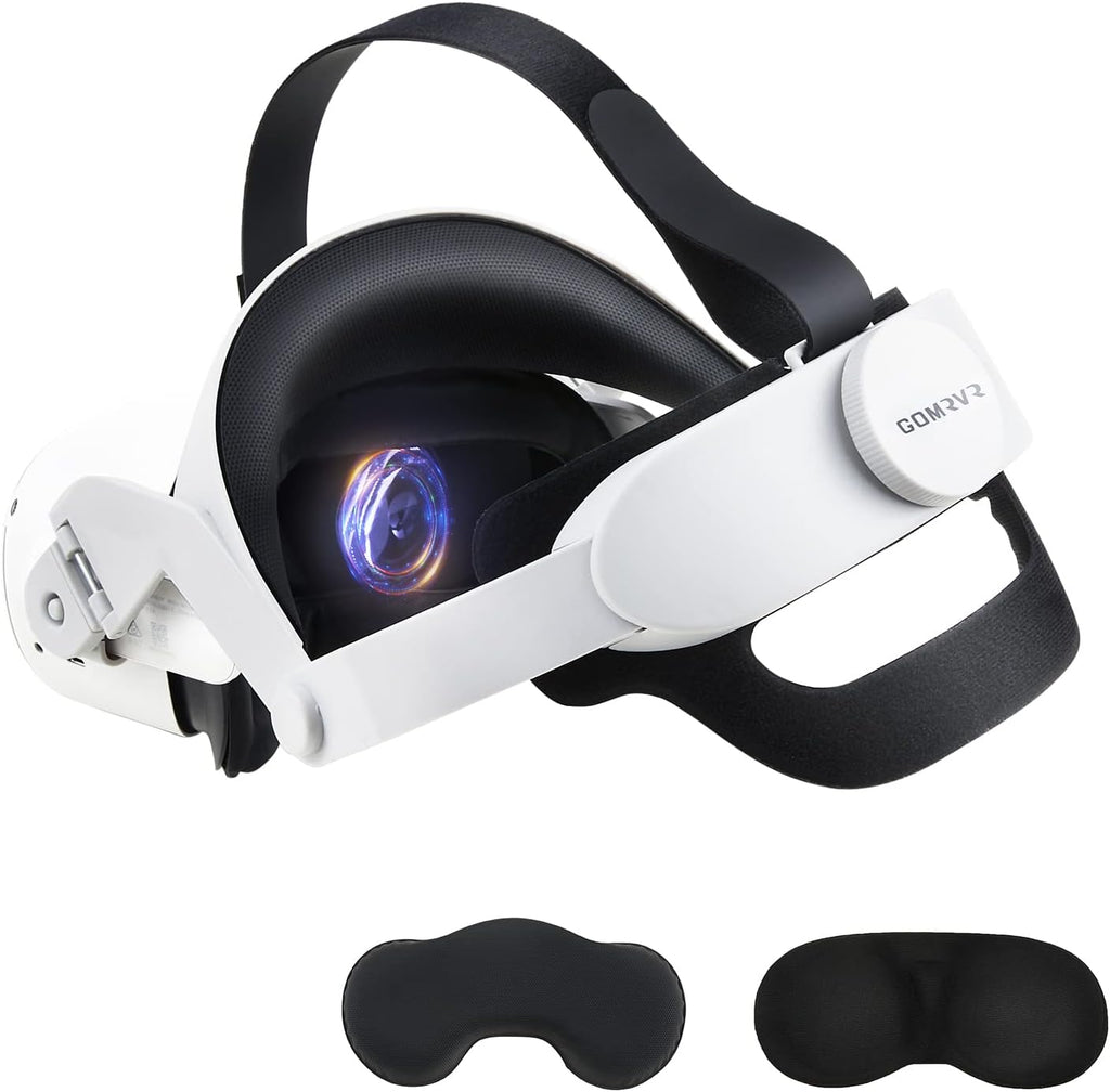 adjustable halo strap for oculus quest1/quest2 head strap shown in use