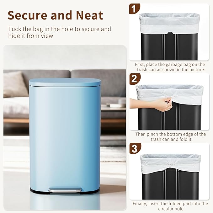 PayLessHere Stainless Steel Trash Can