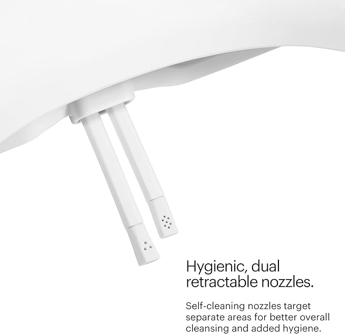 Brondell Bidet Toilet Seat Non-Electric Swash Seat, Fits Round Toilets