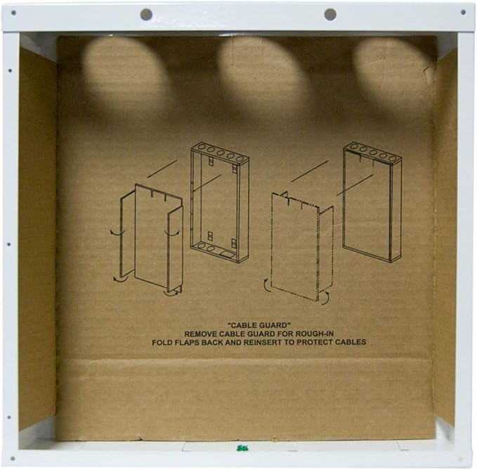 Legrand - OnQ 14 Inch Cable Management, In-Wall 20-Gauge Media Box, Structured