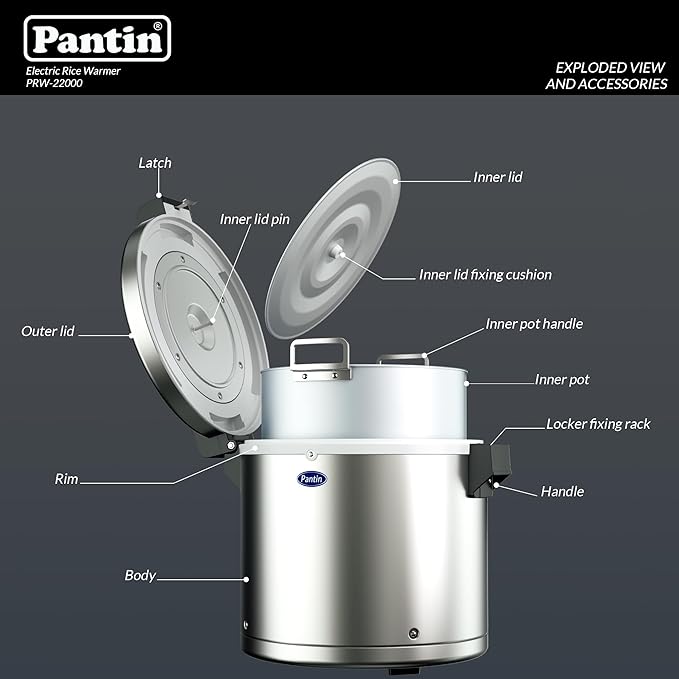 Pantin Commercial Electric Rice Warmer, Commercial Rice Warmer - 120V