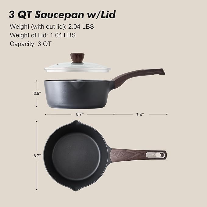 SENSARTE Nonstick Sauce Pan