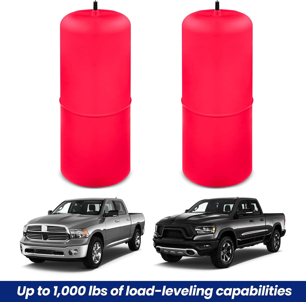 rear air spring bag suspension kits for ram, side view