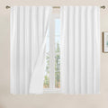 LAMIT Linen 100% Blackout Window Curtains