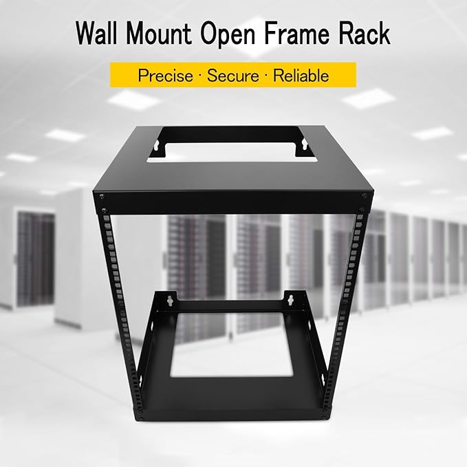 Raising electronics 12U Wall Mount Open Frame 19 Inch Server Equipment Rack