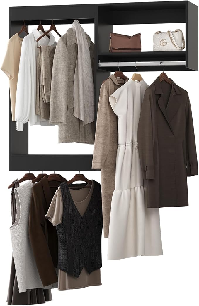 Modular Closet System, Wood Tower Closet Storage