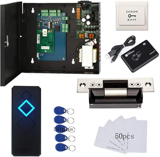MENGQI-CONTROL Electric Strike Lock Complete TCP/IP Network Single Door Access
