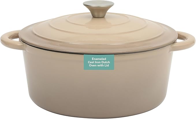 Gibson Home Addlestone 5 Qt Enameled Cast Iron Dutch Oven Pot