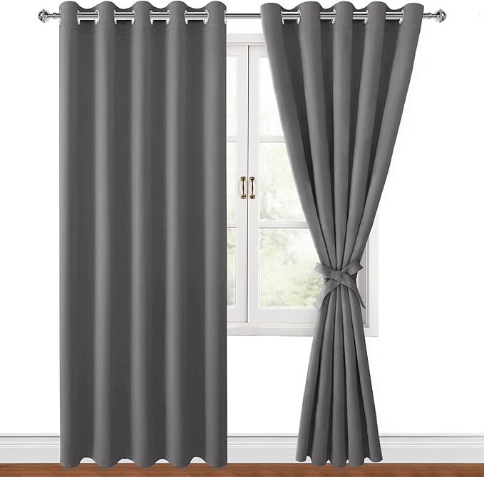Hiasan Blackout Curtains for Bedroom, 60 x 84 Inches Long