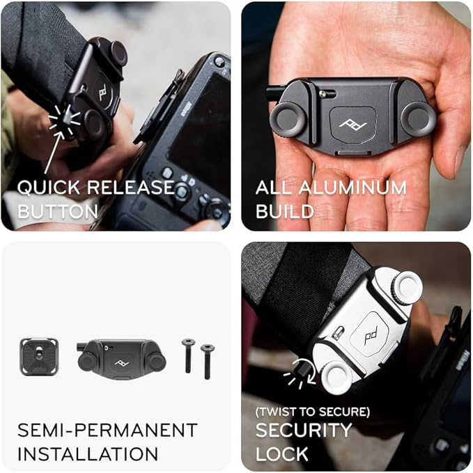 Peak Design Capture Camera Clip V3, Holds DSLR, Compact and Point and Shoot