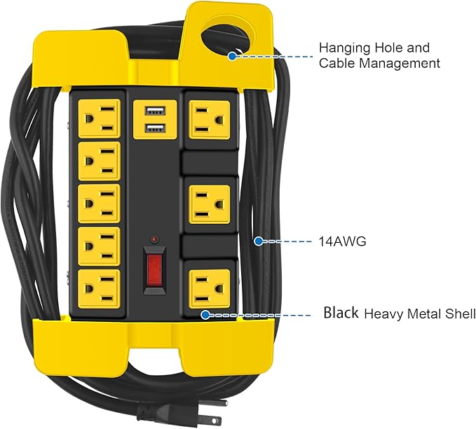 CCCEI Heavy Duty Power Strip