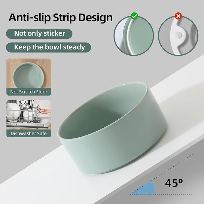 Ceramic 8.2inch Raised Dog Bowl