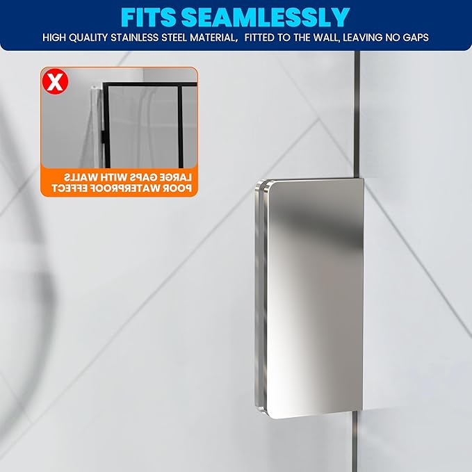 Bathroom Shower Glass Door 34 * 74"