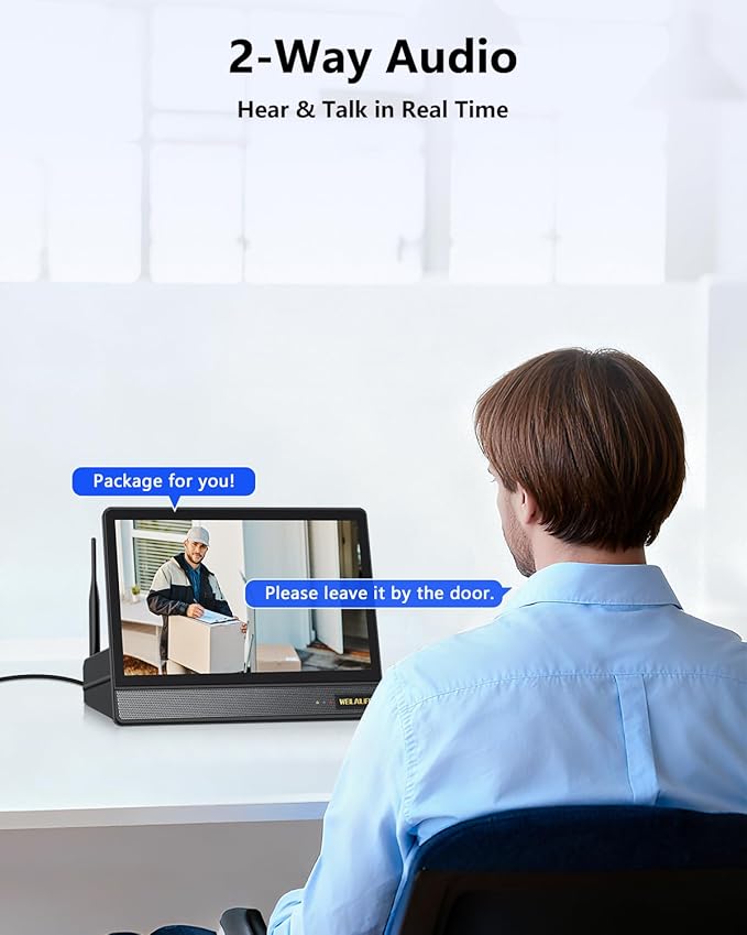 【All-in-One Security System】 Security Cameras Wireless Outdoor, WiFi Home Video
