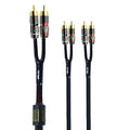 Arklove 10ft Shielded RCA Plug Splitter Stereo Audio Video Cable 2 Male to 4