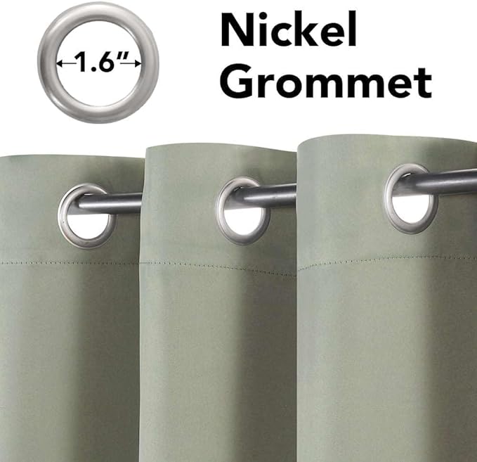 H.VERSAILTEX Light Sage Green Curtains