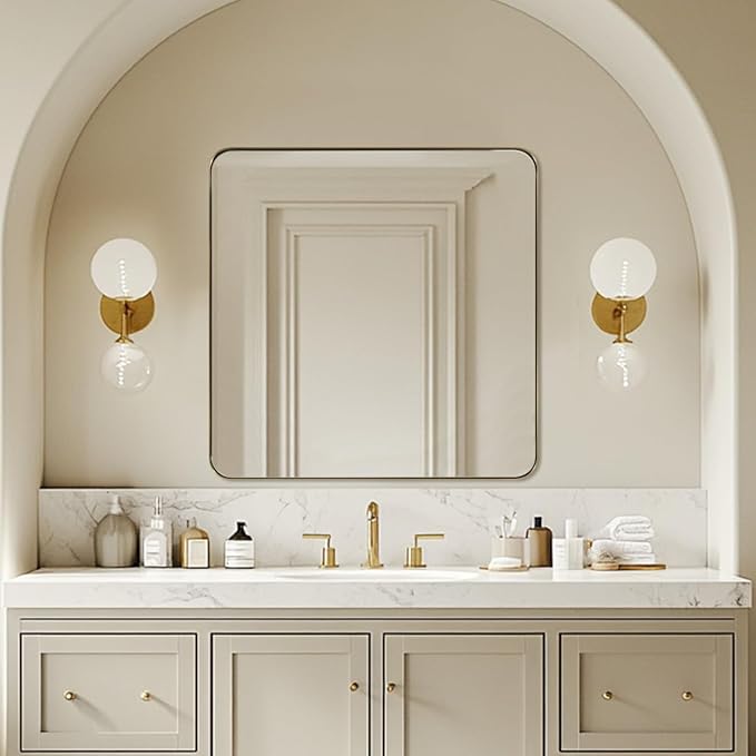 ANDY STAR Gold Bathroom Mirrors