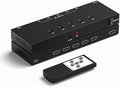 Y.D.F 8K@60Hz HDMI Switcher 5 in 1 Out Aluminum Support 4K@120Hz HDR10+ HDCP
