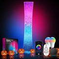 LEONC RGB+CCT Floor Lamp with Remote, 1800lm LED Tuya Smart 9W×2 Bulbs