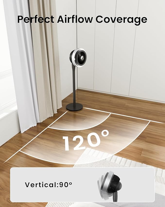 AIRMATE Standing Fan for Bedroom, Oscillating Fan