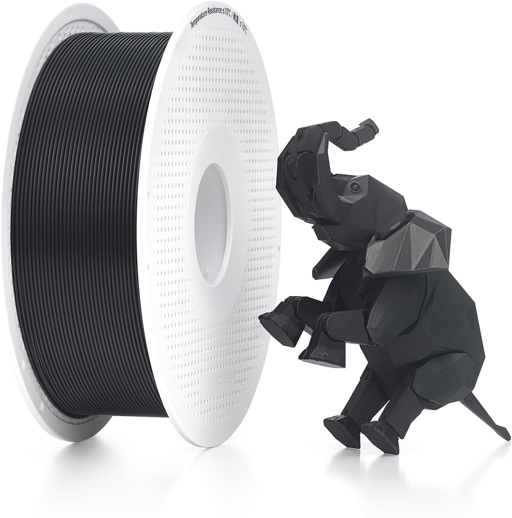 Bambu Lab PLA 3D Printer Filament 1.75mm RFID 1kg with Spool, Black