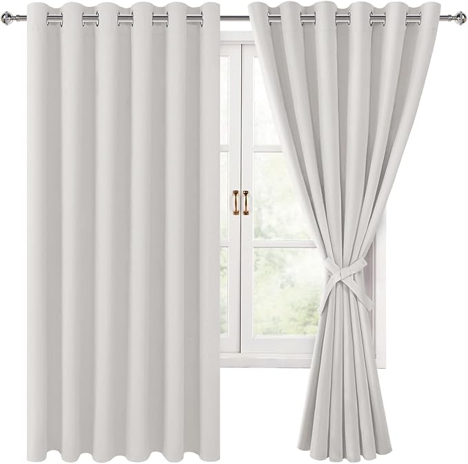 Hiasan Room Darkening Curtains for Bedroom, 70 x 63 Inches