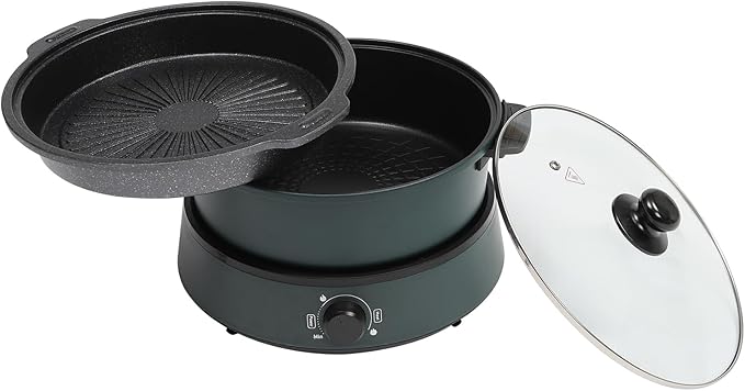 4L/4.2Qt Electric Hot Pot, 1350w 110v Portable Electric Pan Non Stick Removable