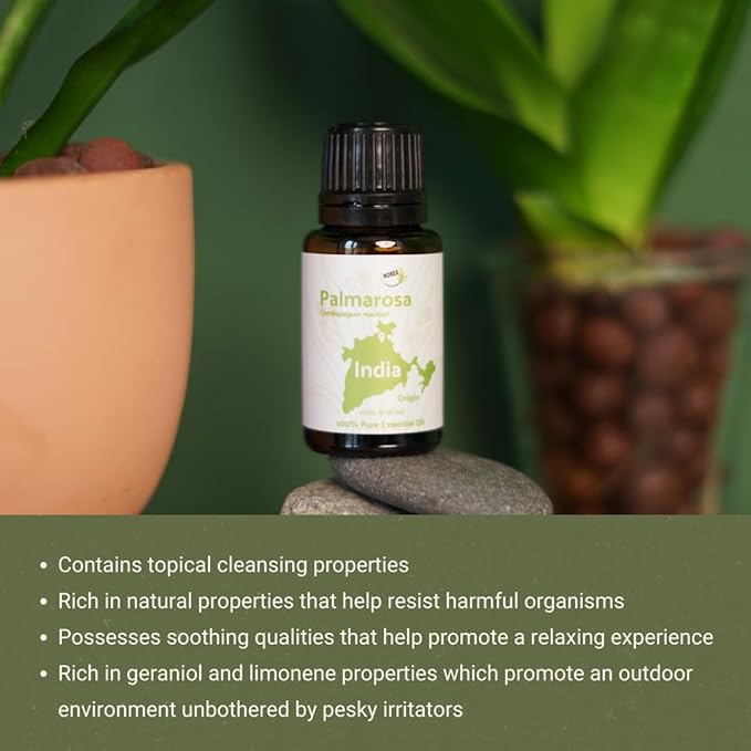 Palmarosa Essential Oil Direct from Norex Flavours India