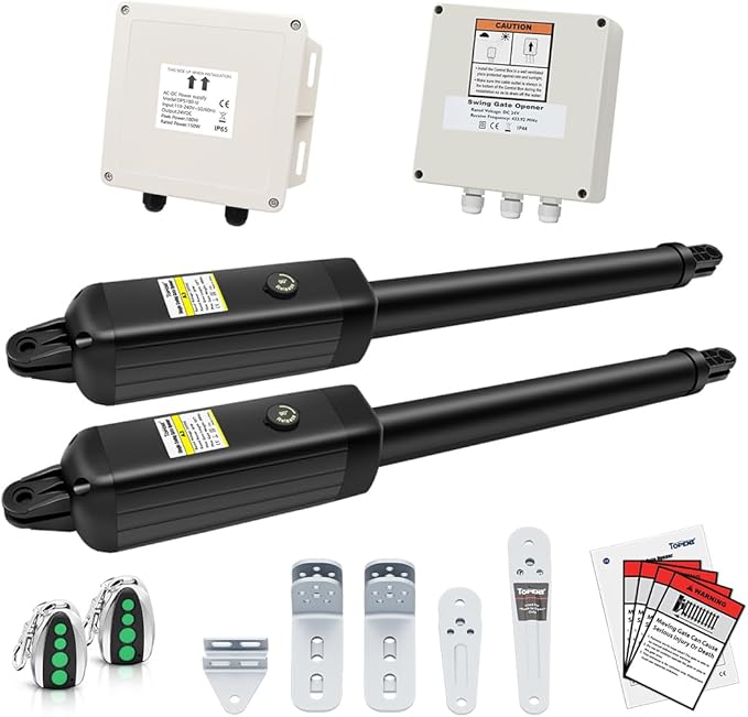 TOPENS PW302 Dual Swing Gate Opener Light Duty Automatic Gate Motor
