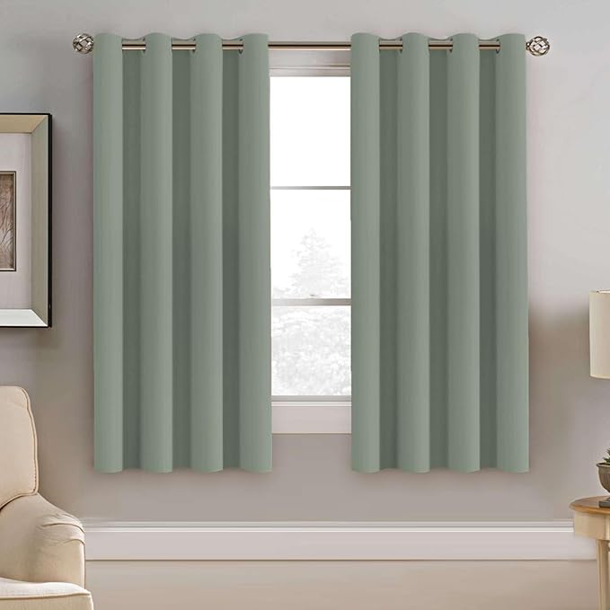 H.VERSAILTEX Blackout Window Curtain Panels Thermal Insulated Room Darkening (Set of 2)