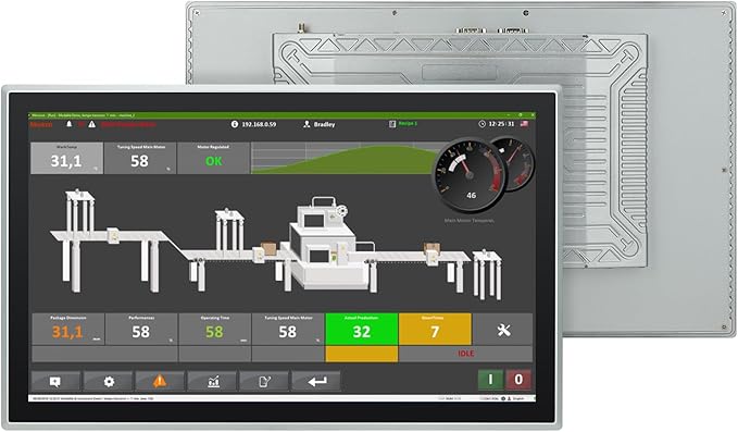 21.5-Inch Industrial Touch Screen Monitor, Ratio 16:9 Embedded PCAP Touchscreen