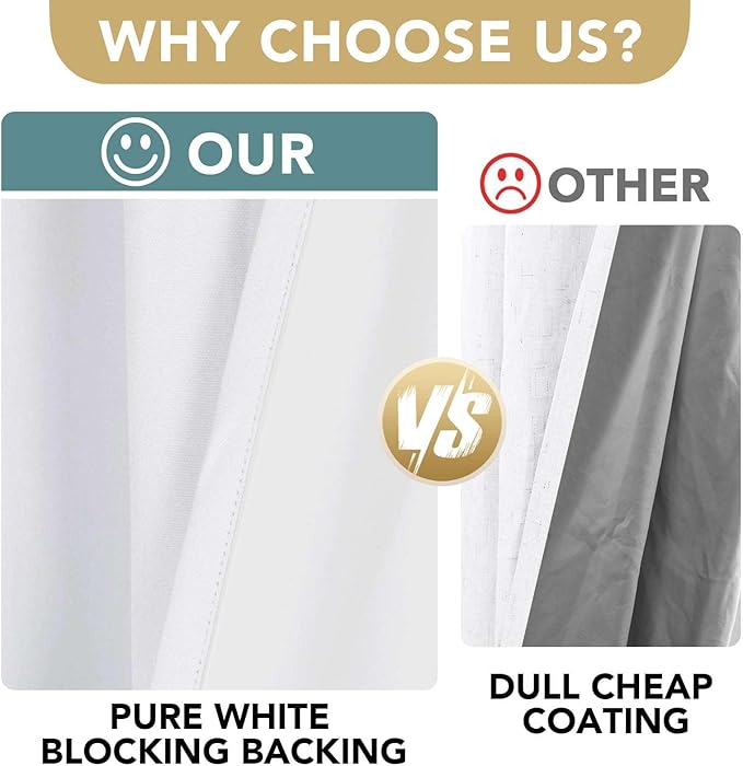 H.VERSAILTEX 100% Blackout Curtains