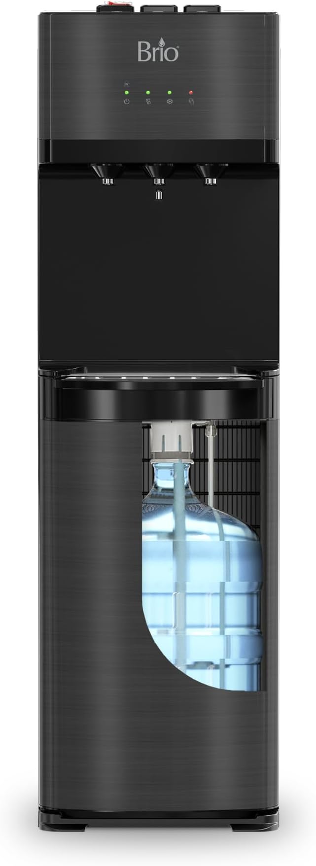Brio Self Cleaning Bottom Loading Water Cooler Water Dispenser – Black