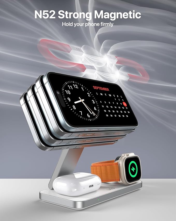 UEQ Foldable 3 in 1 Wireless Charging Station