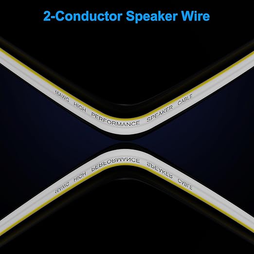 Mygatti 14AWG Speaker Wire 200 FT, 14/2 Gauge Audio Speaker Wire,