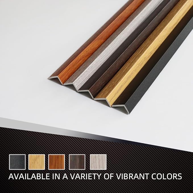 OUZUGIE 8-Pack 57 Inches, WPC Slat Wall Panel Trim, Corner Guard