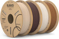 ELEGOO PLA 3D Printer Filament 4KG Oak Wood/Rosewood/Tan Birch/Teak Wood