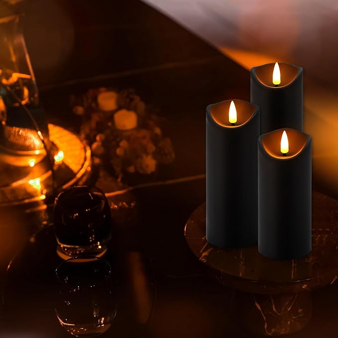 24 Pack Halloween Decoration Flickering Flameless Candles, Battery Operated LED