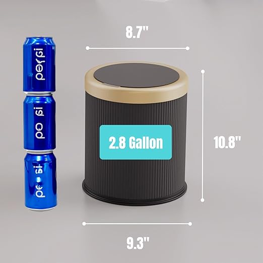URALFA Automatic Motion Sensor Bathroom Trash Can
