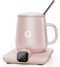 Coffee Cup Warmer & IKAGO Mug Set, 1℉ Precise Temp Control Mug Warmer