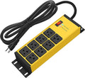 CCCEI Magnetic Heavy Duty Power Strip Surge Protector 20Amp, 12 Gauge High Amp