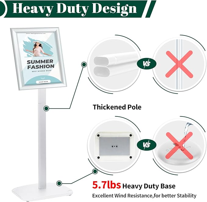 Heavy Duty Pedestal Sign Holder