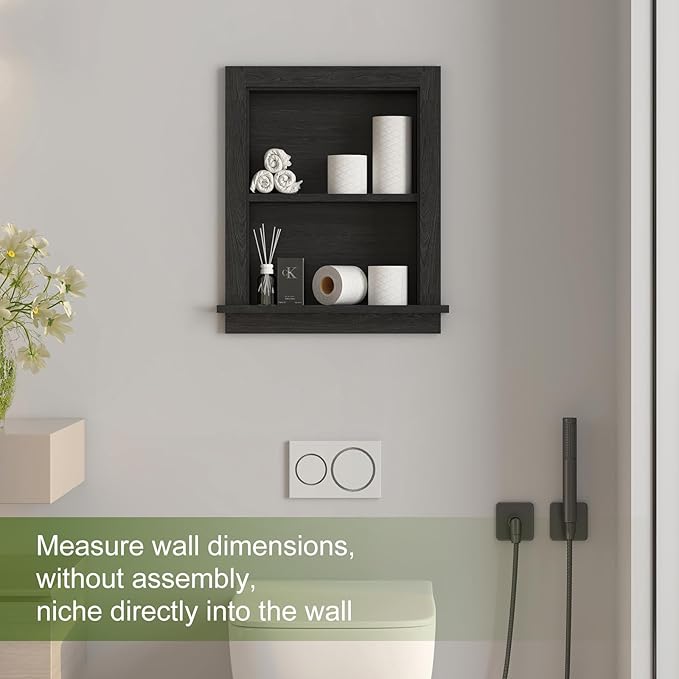 Recessed Medicine Cabinet, 14x18 in Wall Bathroom Cabinet
