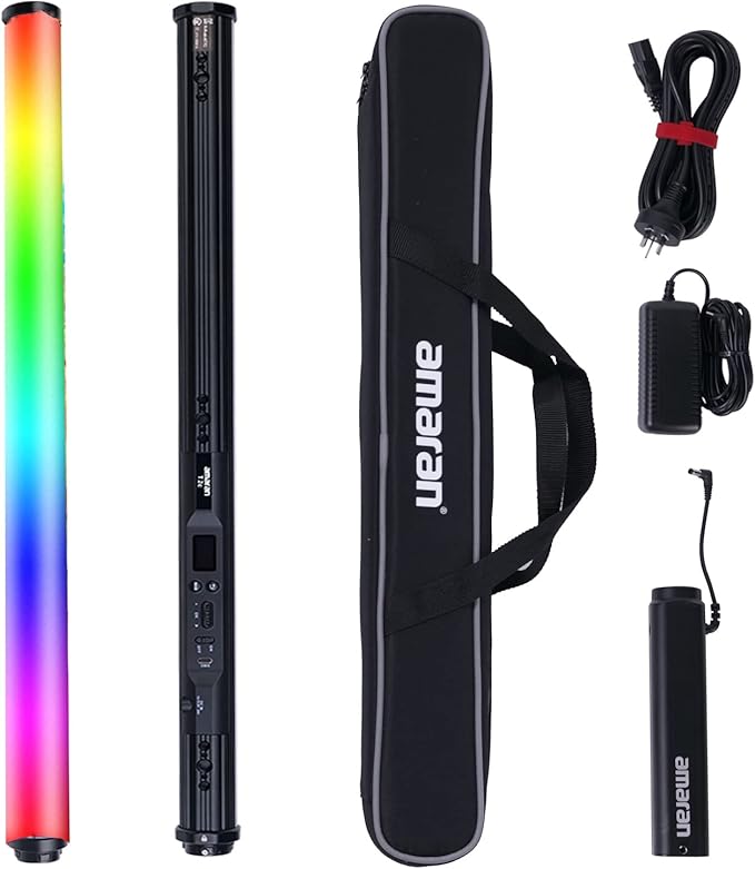 Aputure Amaran T2C RGBWW LED Tube Light 2500K to 7500K, Support APP and DMX