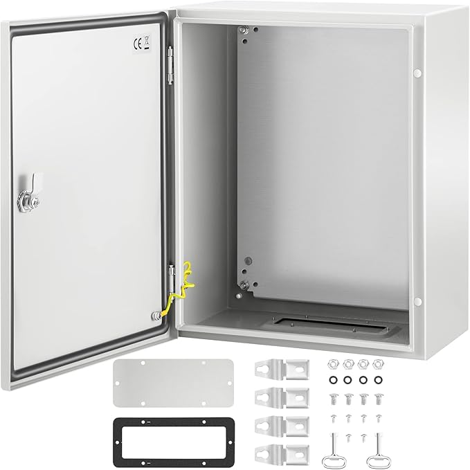 VEVOR NEMA Steel Enclosure, IP66 Waterproof & Dustproof, Outdoor/Indoor