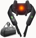 Cordless Neck Massager with Heat, Shiatsu Neck and Back Massager