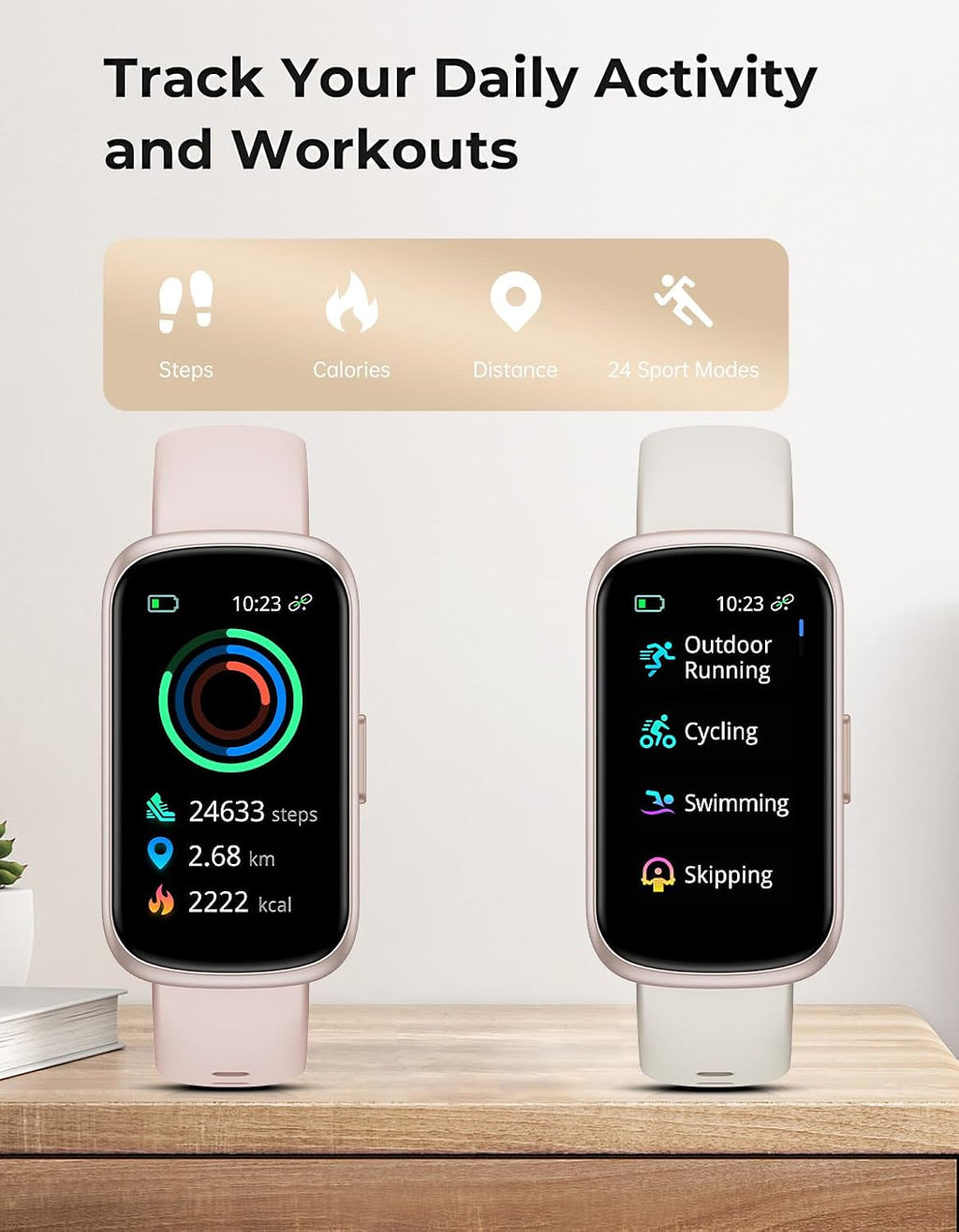 fitness tracker with 24/7 heart rate monitor, sleep, package contents
