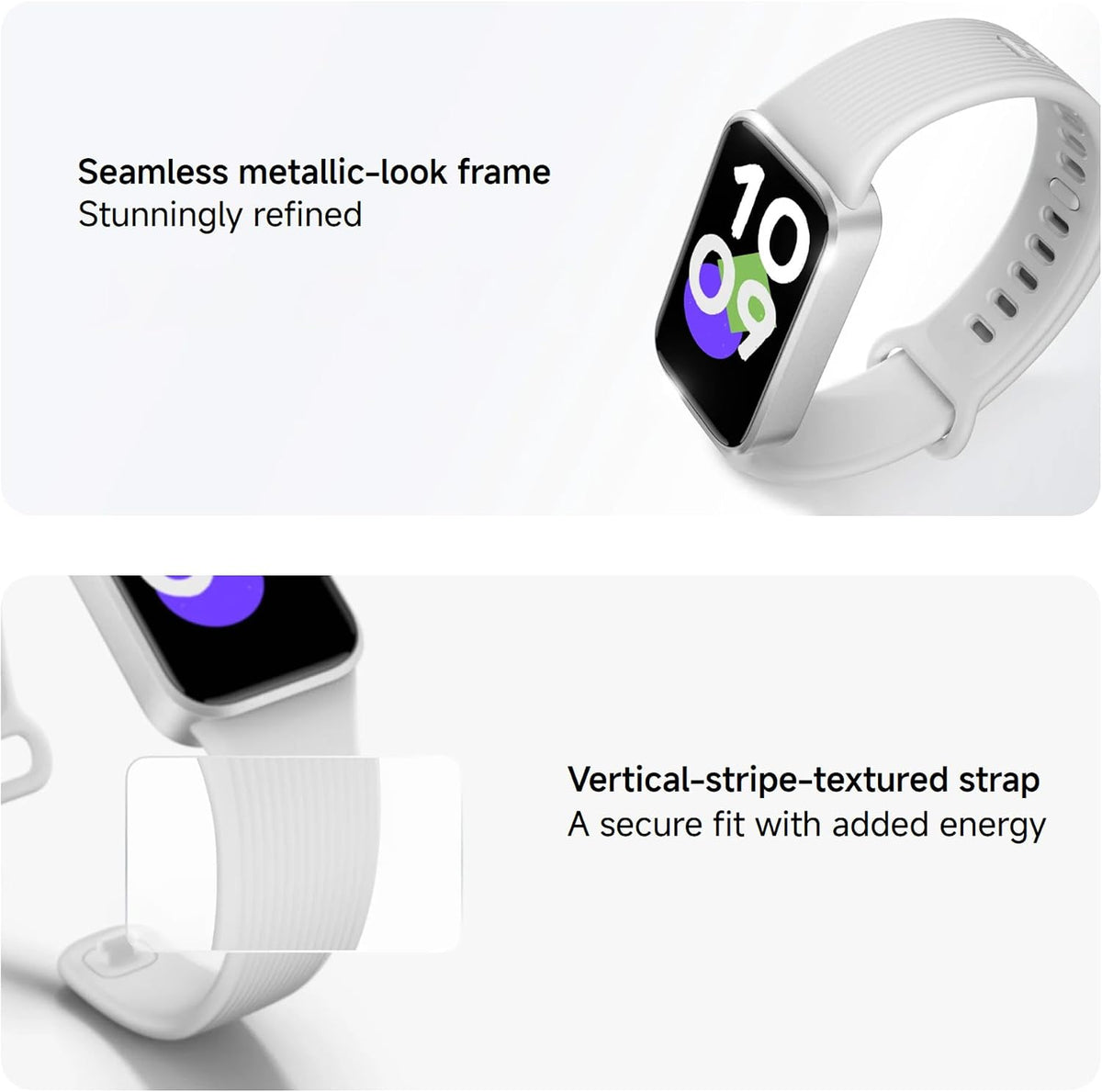 xiaomi smart band 11 active fitness tracker, 1.47", close-up detail