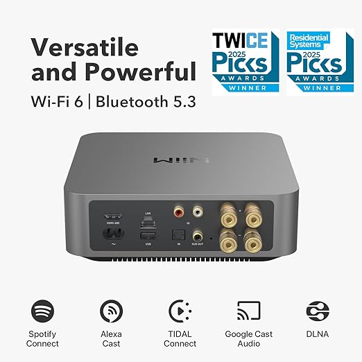 WiiM Amp Pro: Multiroom Streaming Amplifier | Compatible